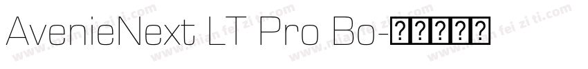 AvenieNext LT Pro Bo字体转换